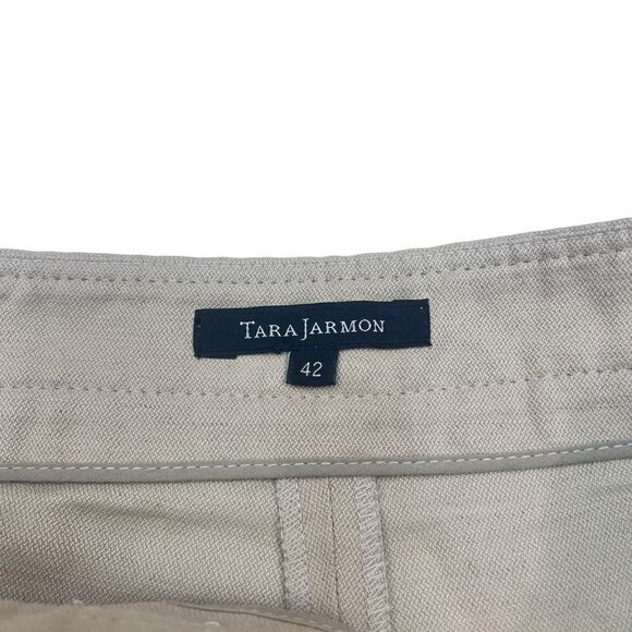 Tara Jarmon Shorts Sz 42 Tan Linen and Cotton Shorts - Picture 3 of 8